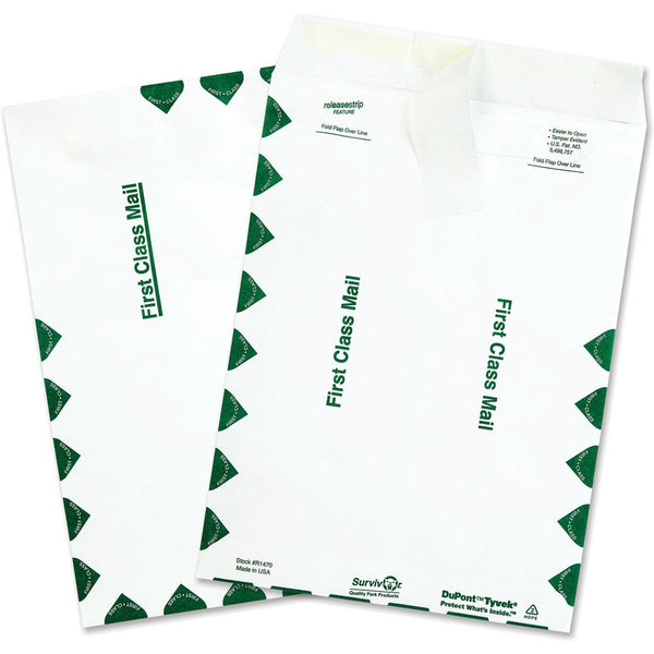 QP R1590 | Quality Park Survivor Tyvek First Class Envelopes - First Class Mail - 10 x 13