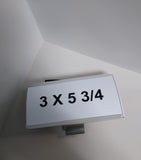 D 3575 | 3 X 5 3/4 Single Channel White w/Channel Clip