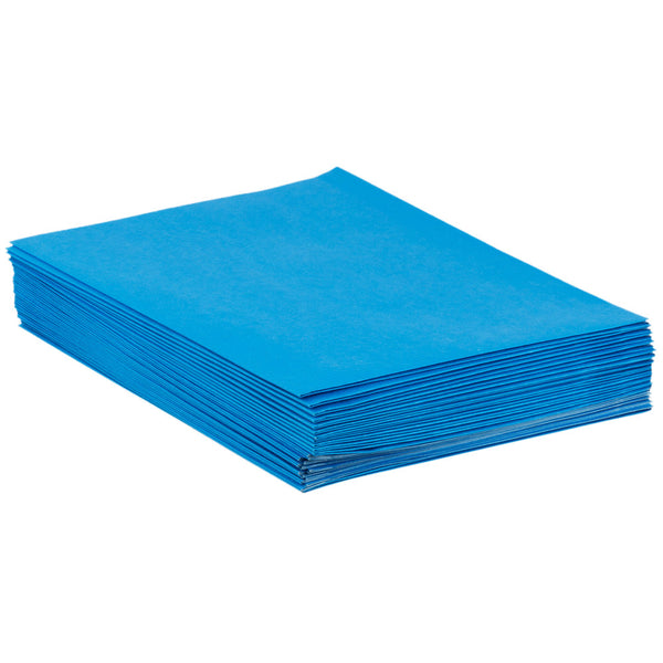 OX 51701EE |  Letter Size, Blue, Oxford Laminated Twin Pocket Folders, 25 Box