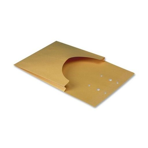 QP E9400  9 X 13 3/4 X 1, CLASSIFICATION POCKET, #40 BROWN KRAFT, REINFORCED BACK, 100 BOX