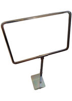 D 711 |  Chrome Sign Holder 7 x 11 - Height  21 1/2inches