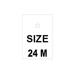 ST24M - SIZE TAG, 24M, 1000 BOX