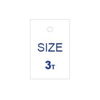 ST3TB - 1 X 1 /2, SIZE TAG, 3T BOYS, 1000 PER BOX