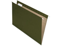 EAR 76517 |  LEGAL SIZE, GREEN, HANGING FILE FOLDERS, 100% RECYCLED, W/TABS, 25 BOX