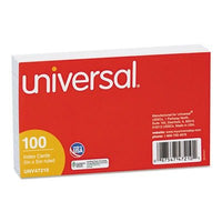 UNV47210 | 3 X 5 Universal Index Cards, Ruled, White, 100/Pack