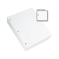 BO OX9001-P |  8 1/2 x 11, #20 White, 3 hole punched, 500 Sheets