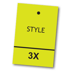 ST3X - SIZE TAG, 3X, 4000 BOX