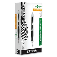 Z 42620 | Zebra GR8 Retractable Gel Pen, Medium Point, Blue Ink, Dozen