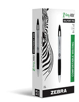 Z 22410 | Zebra Z-Grip MAX Retractable Ballpoint Pen, Medium Point, Black Ink, Dozen