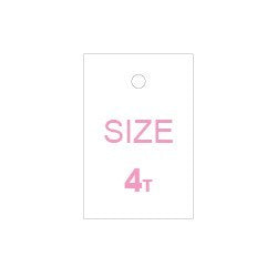 ST4TG - SIZE TAG, 4T GIRLS, 1000 BOX