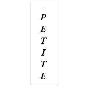 PST - Petite Stock Tag