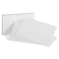 UNV47200 |  3 x 5 Universal Index Cards, Unruled, White, 100/pack